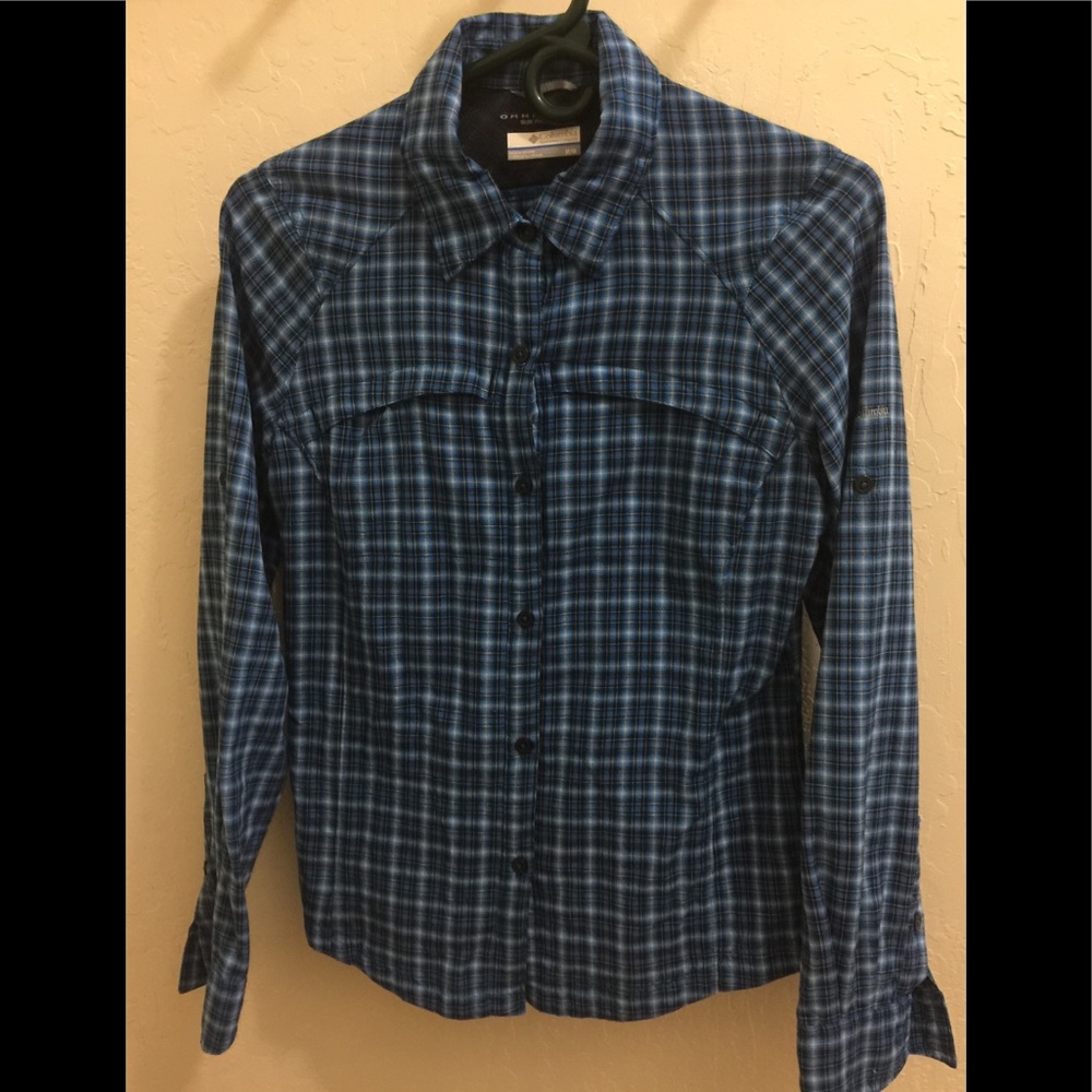 Columbia plaid button down